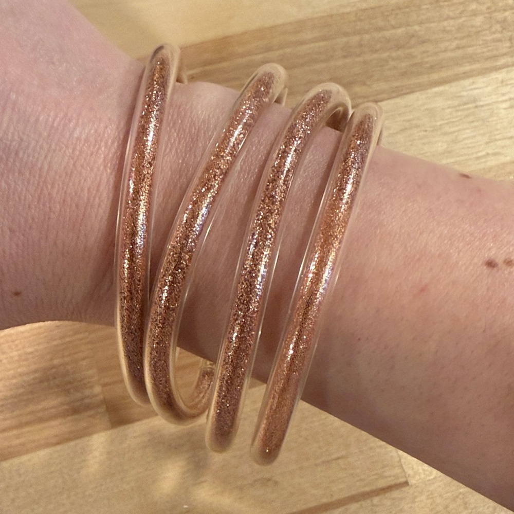 Plunder Rose Gold Glitter Bracelets - Picture 4 of 4